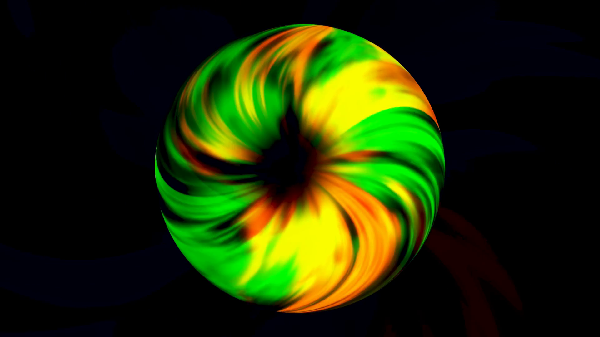 Abstract Round Shaped 3d Torus With Flowing Stock Motion Graphics SBV ...