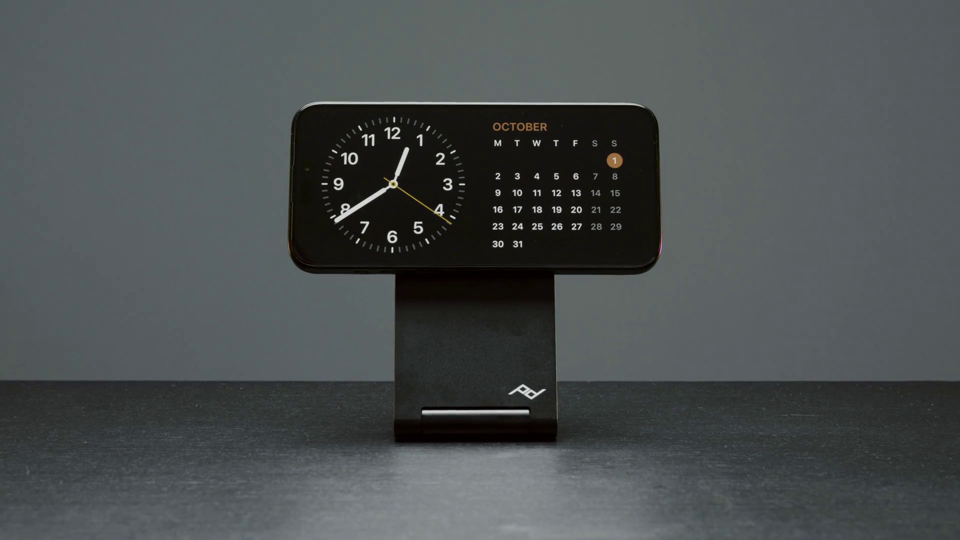 Close-up Of Clock On Phone Action Stylish Stock Footage SBV-348567825 ...