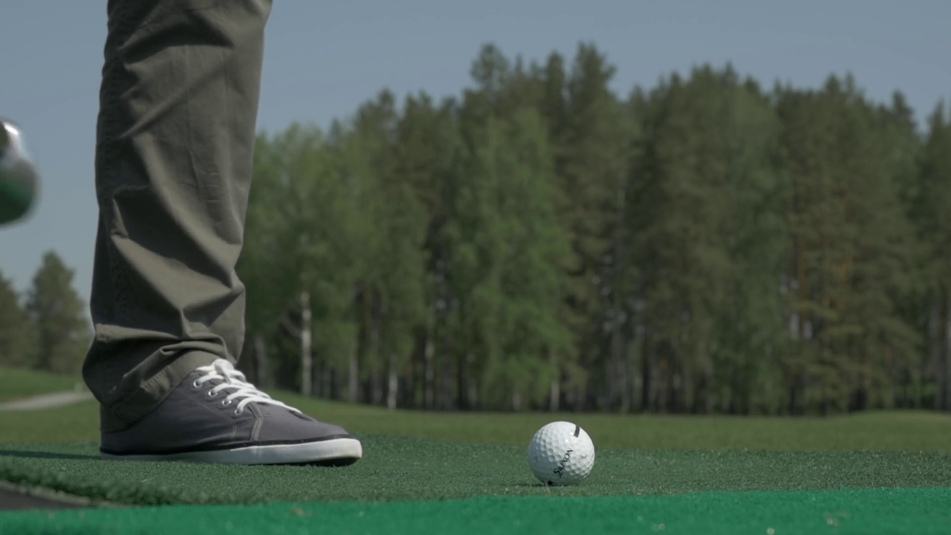Man Playing Game Of Golf Man Hitting Golf Stock Footage SBV348565819