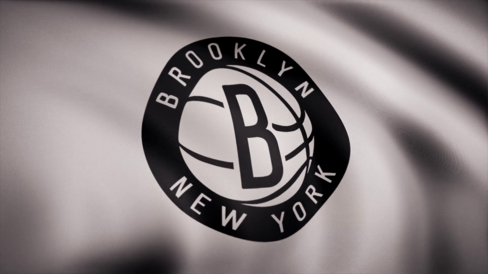 Basketball Brooklyn Nets Flag Is Waving On Stock Footage SBV348580122