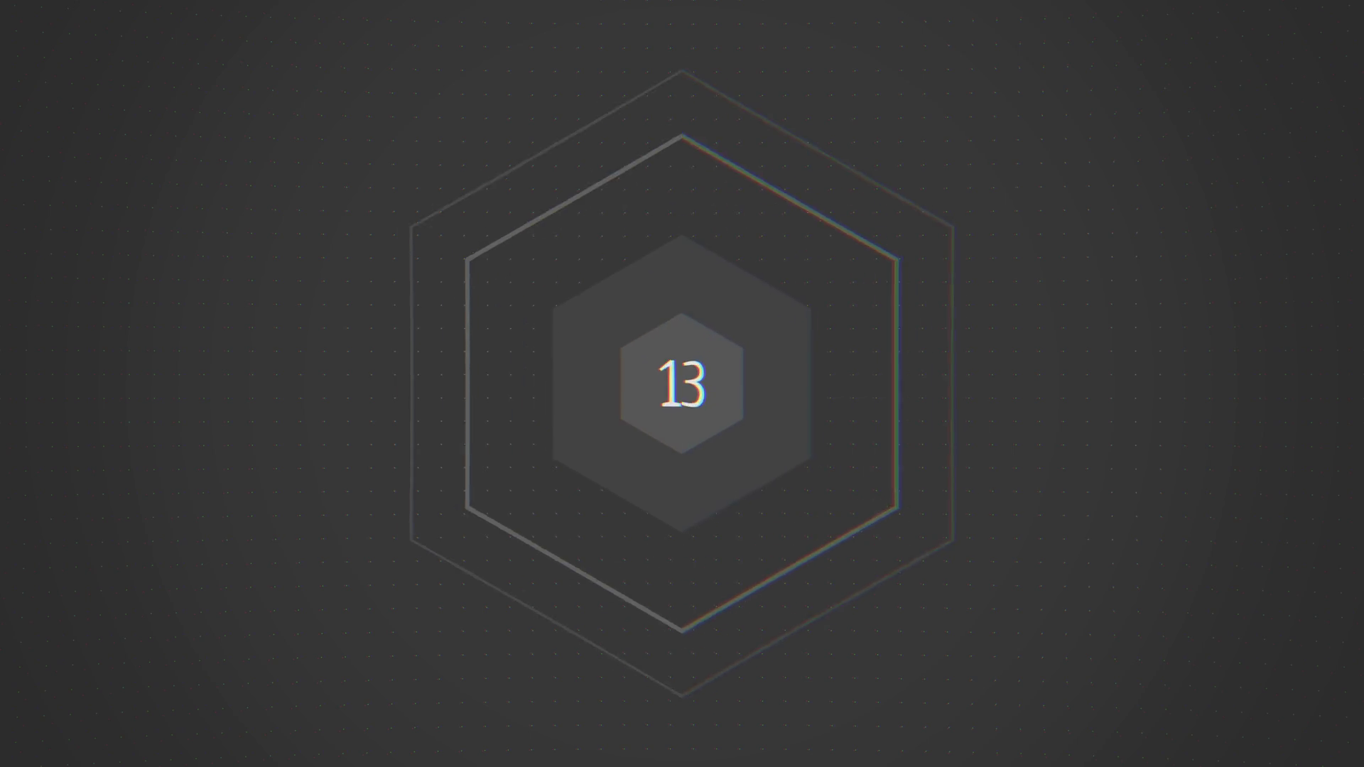 The Number 13 Appears Black White Animation Stock Footage SBV-348576512 ...
