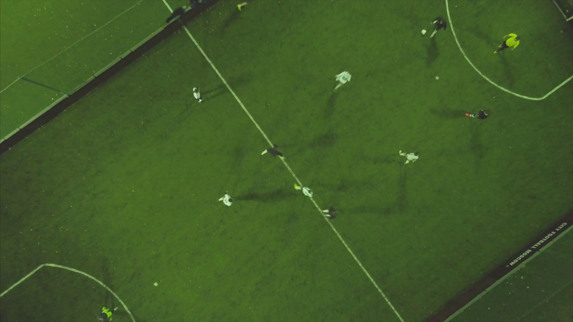 Aerial Football Match Play Clip Aerial Shot Stock Footage SBV348578473