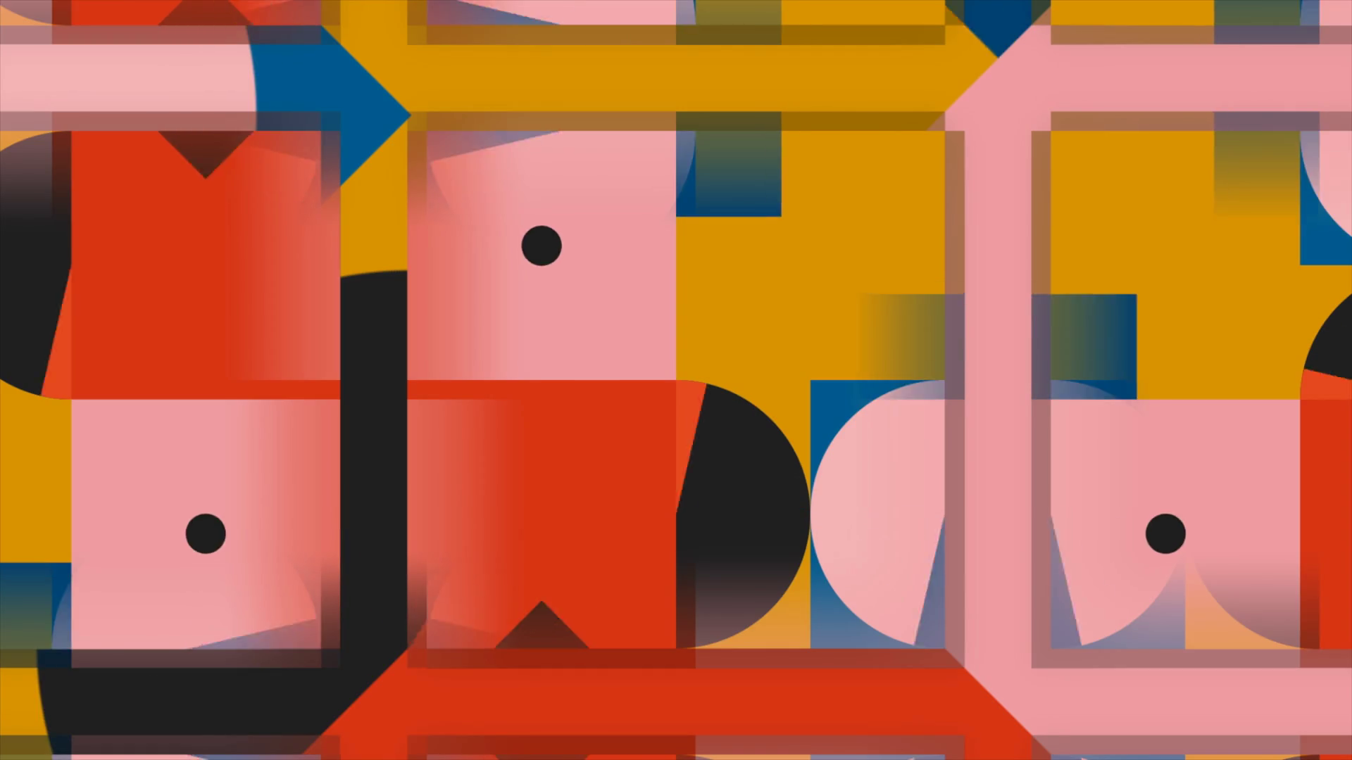 Colorful Geometric Pattern With Moving Stock Motion Graphics SBV ...