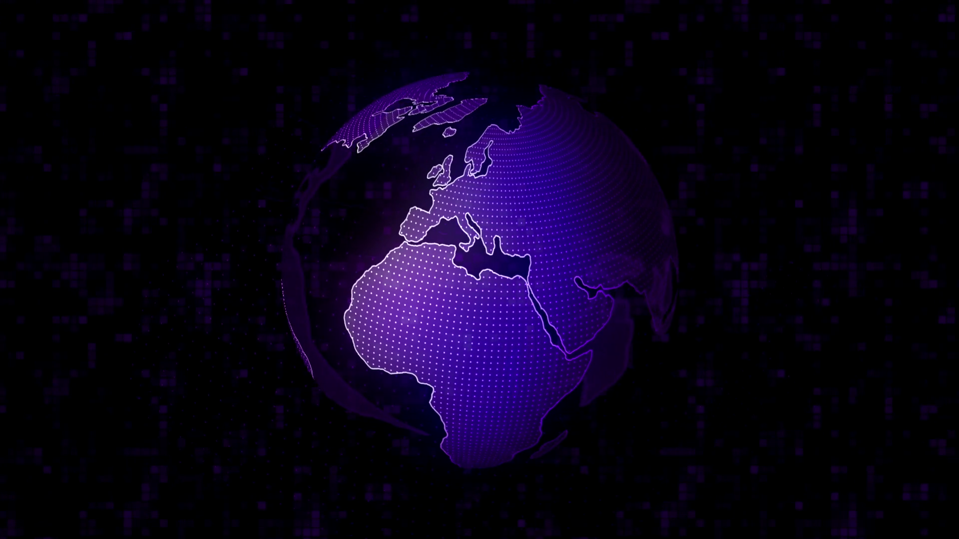 Stylized Earth Rotating On Black Background Stock Motion Graphics SBV ...