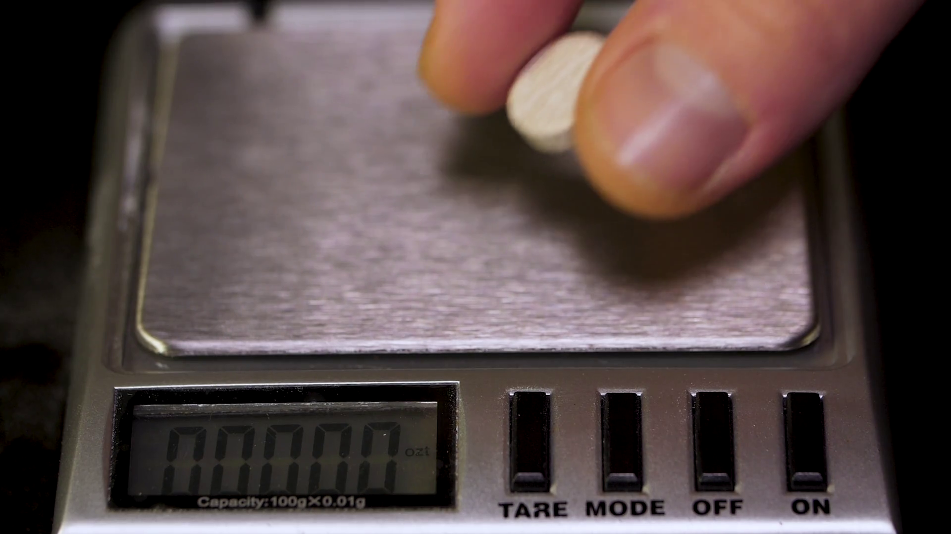 Close Up Of Electronic Scales Being In Use Stock Footage SBV348585680