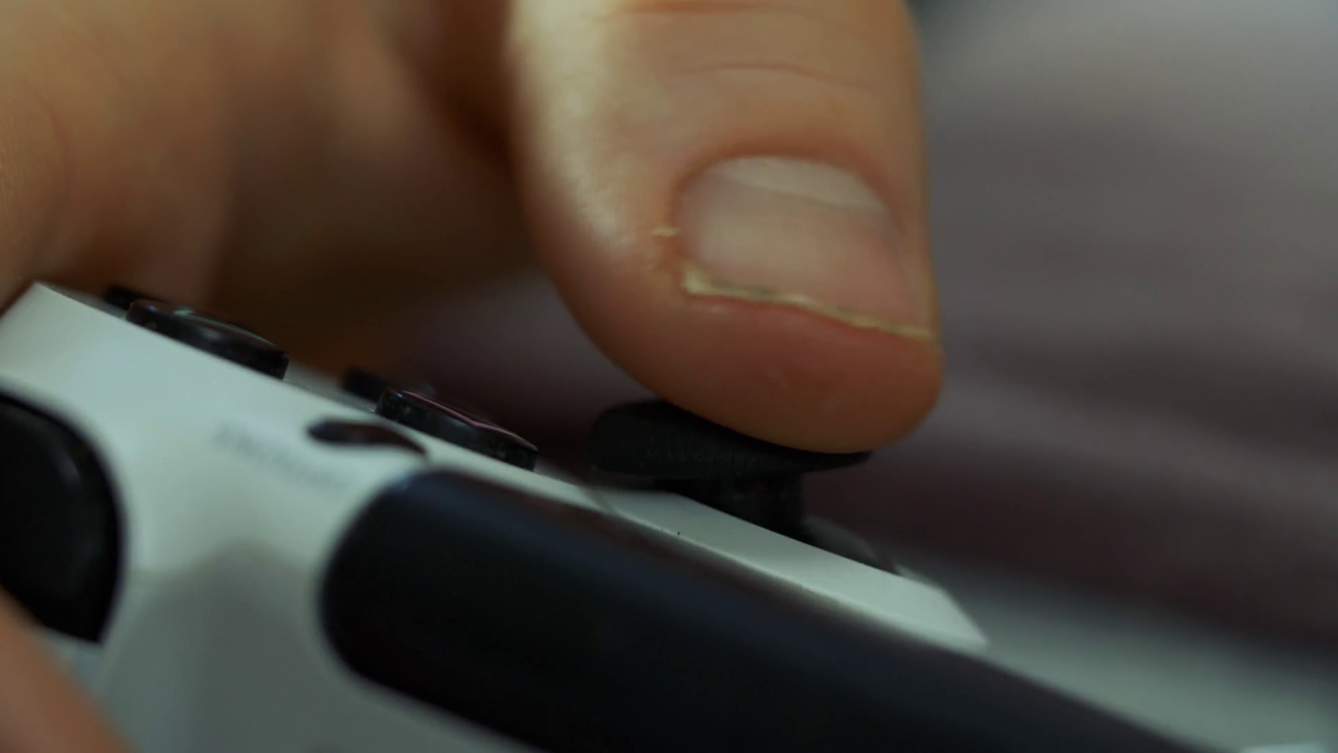 Close Up Of Male Hands Holding Joystick Stock Footage SBV-348588100 ...