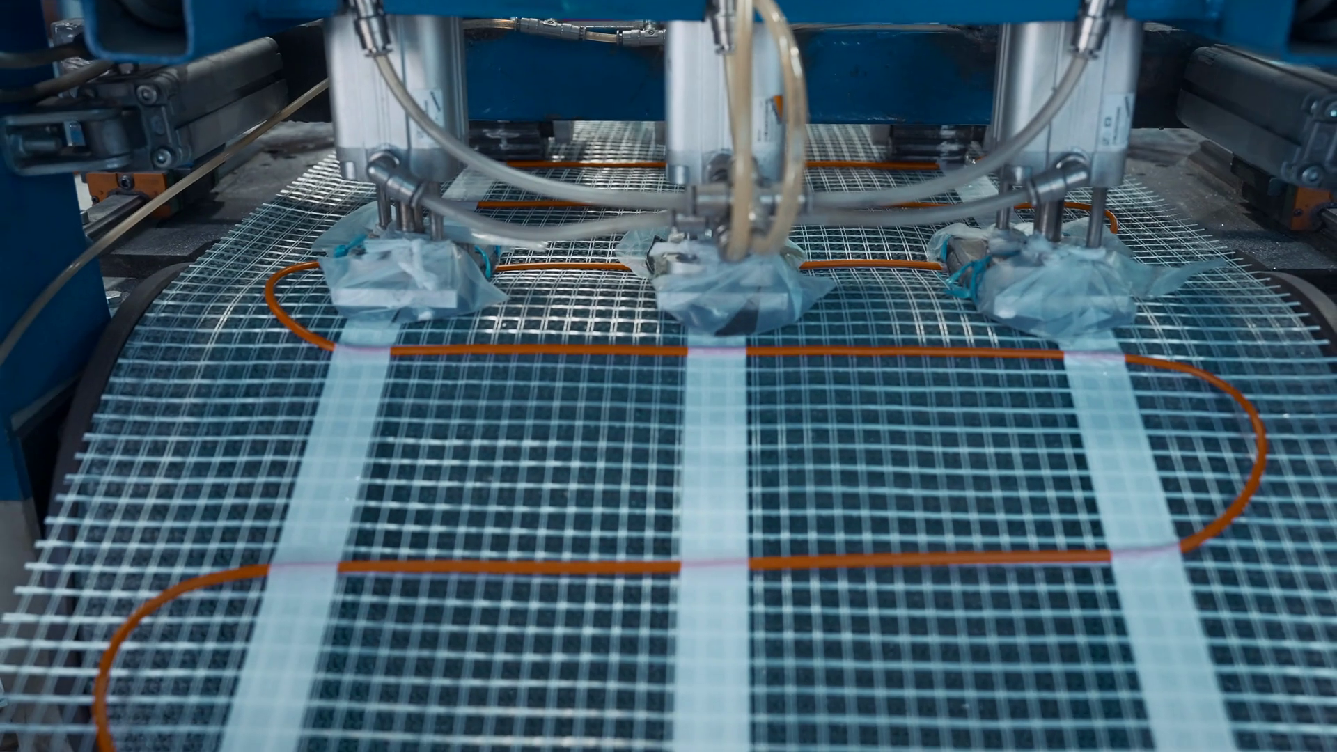 Industrial Production Of Plastic Nets Stock Footage SBV-348671002 ...