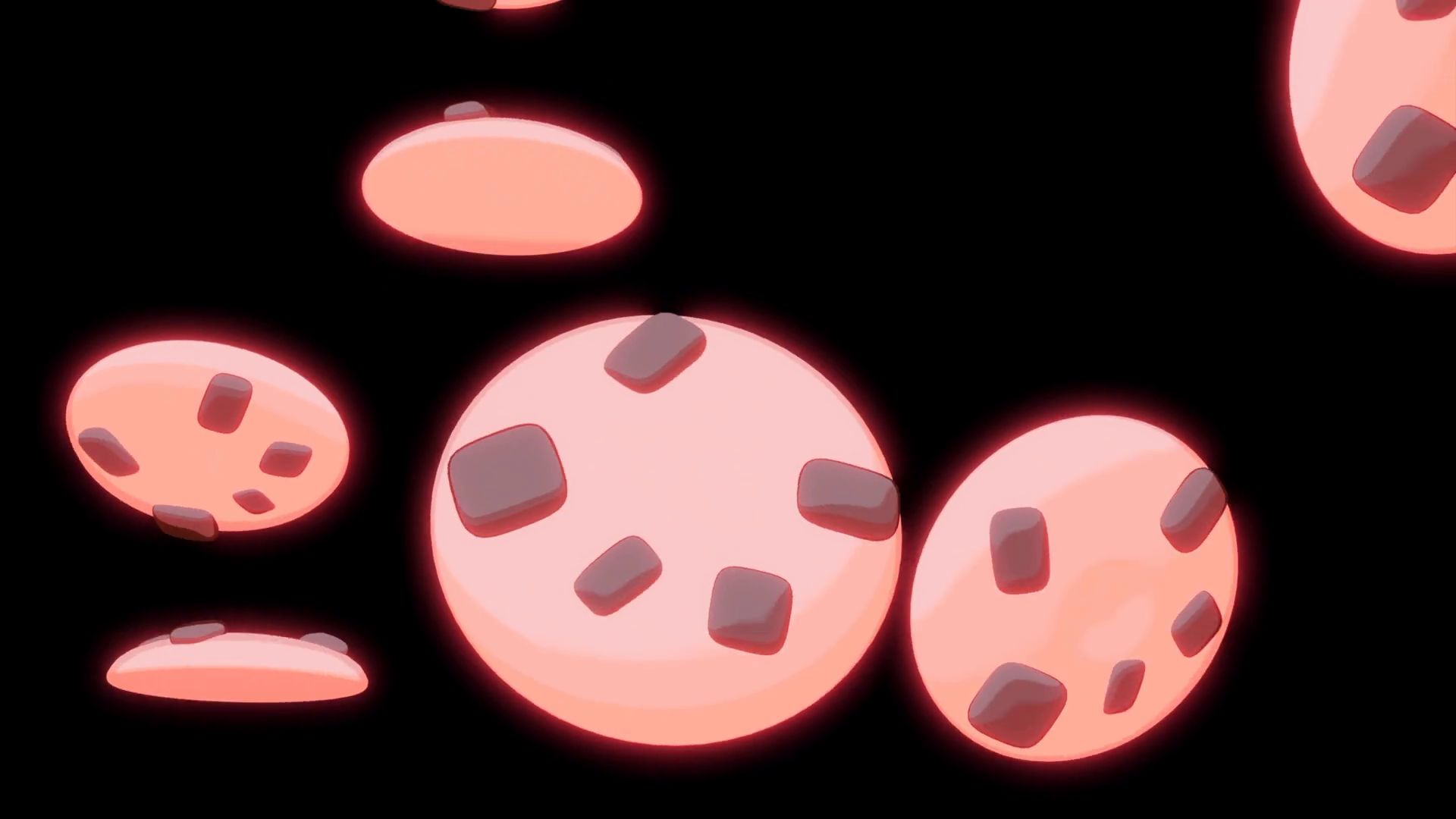 Red Neon Chocolate Cookies Design Black Stock Motion Graphics SBV348647077 Storyblocks