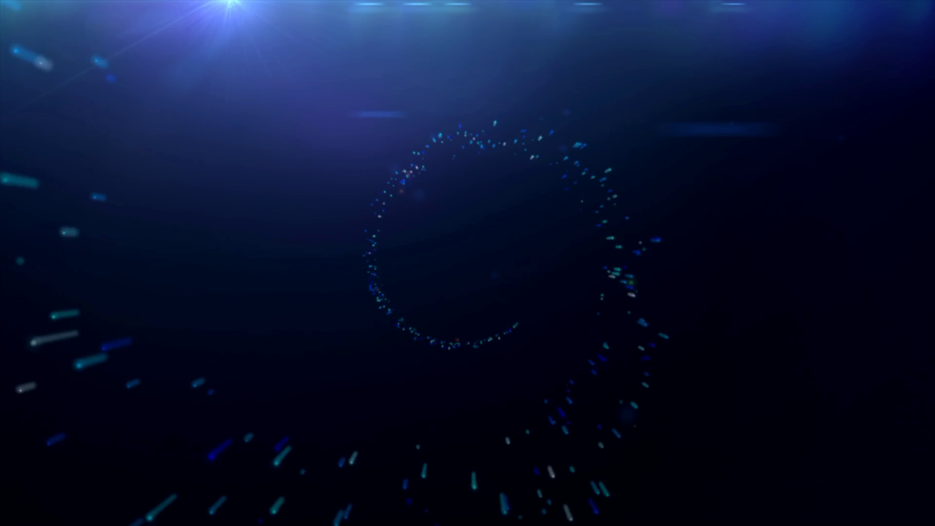 Spiral Movement Of Particles On Blue Stock Motion Graphics SBV ...