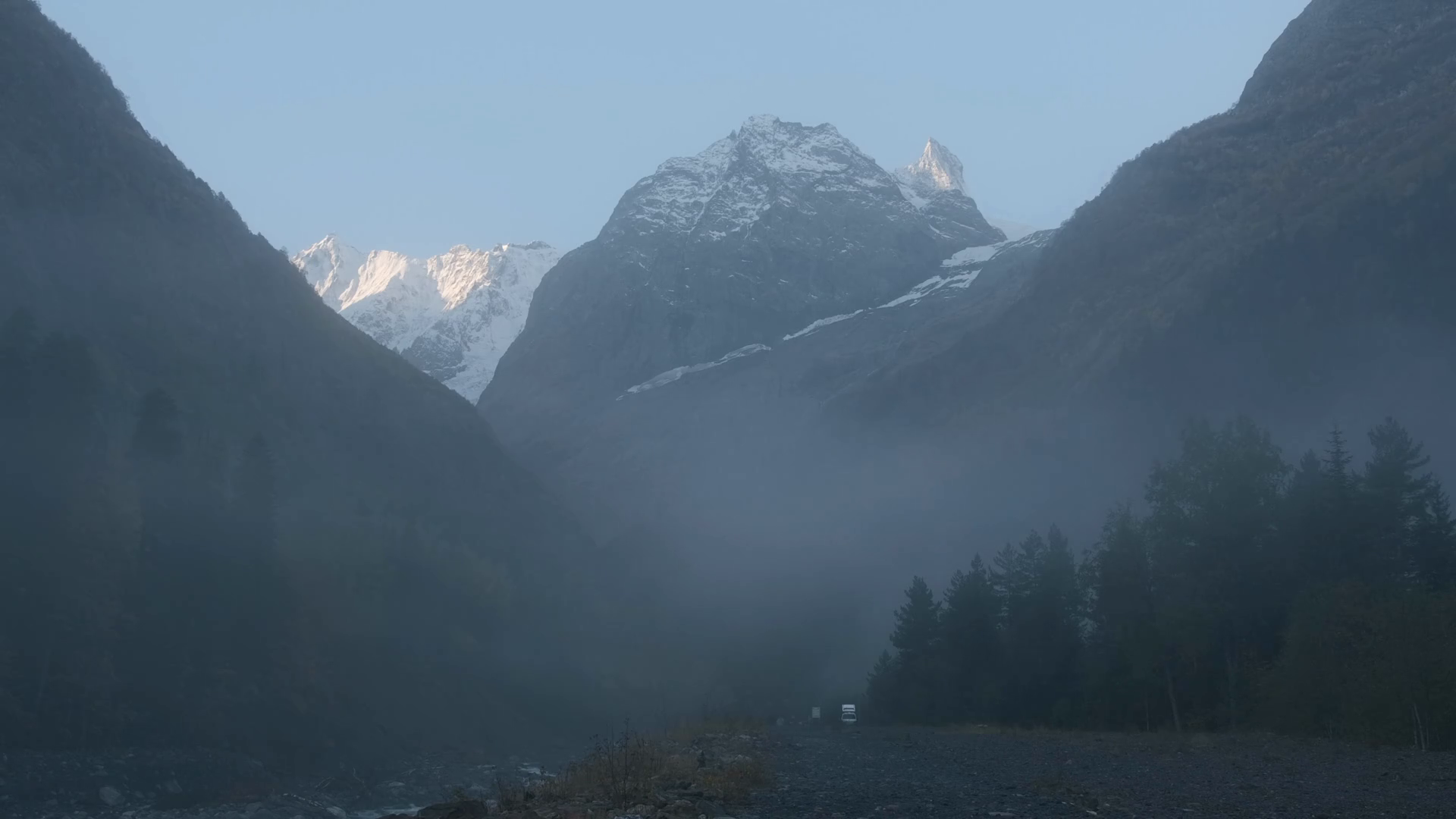 Picturesque View Of Gorge Between Mountains Stock Footage SBV-348660432 ...