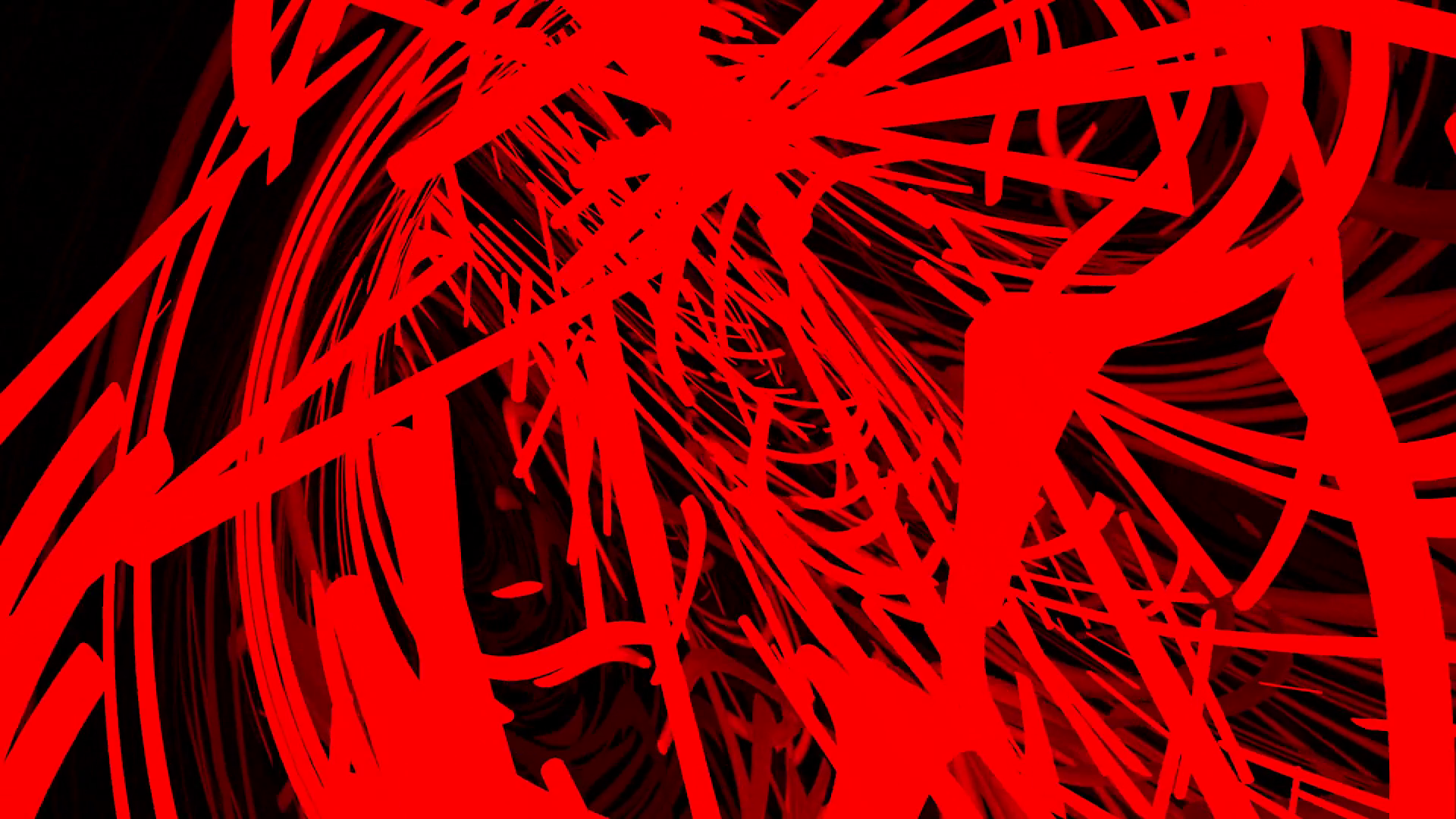 Tunnel Of Red Lines On Black Background Stock Motion Graphics SBV