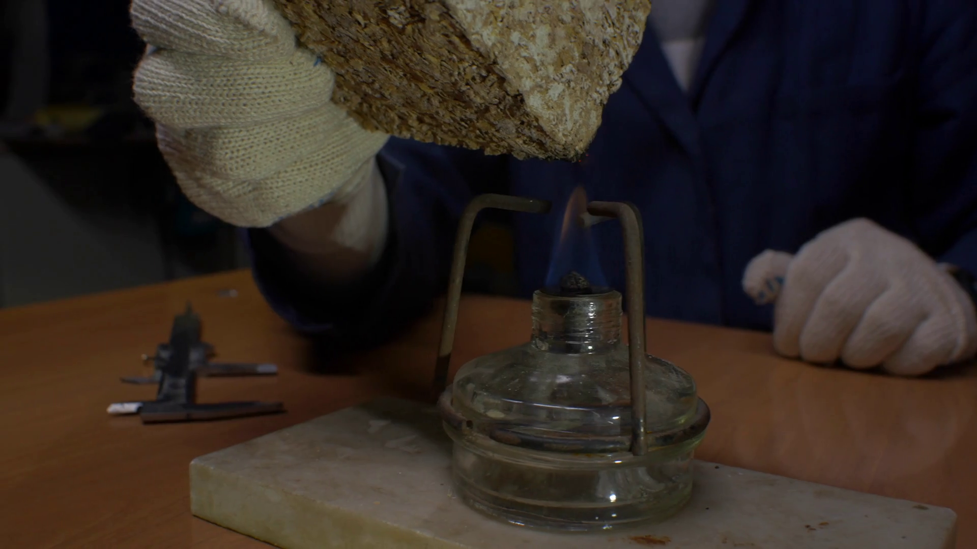 Chemical Experiment With Fire Experiment To Stock Footage SBV-348717504 ...