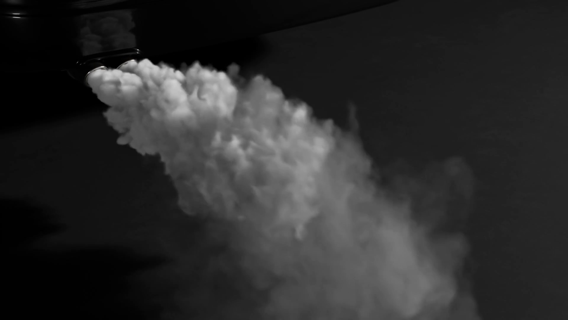 Fumes Emmited From Car Exhaust Dual Pipe Stock Motion Graphics SBV ...