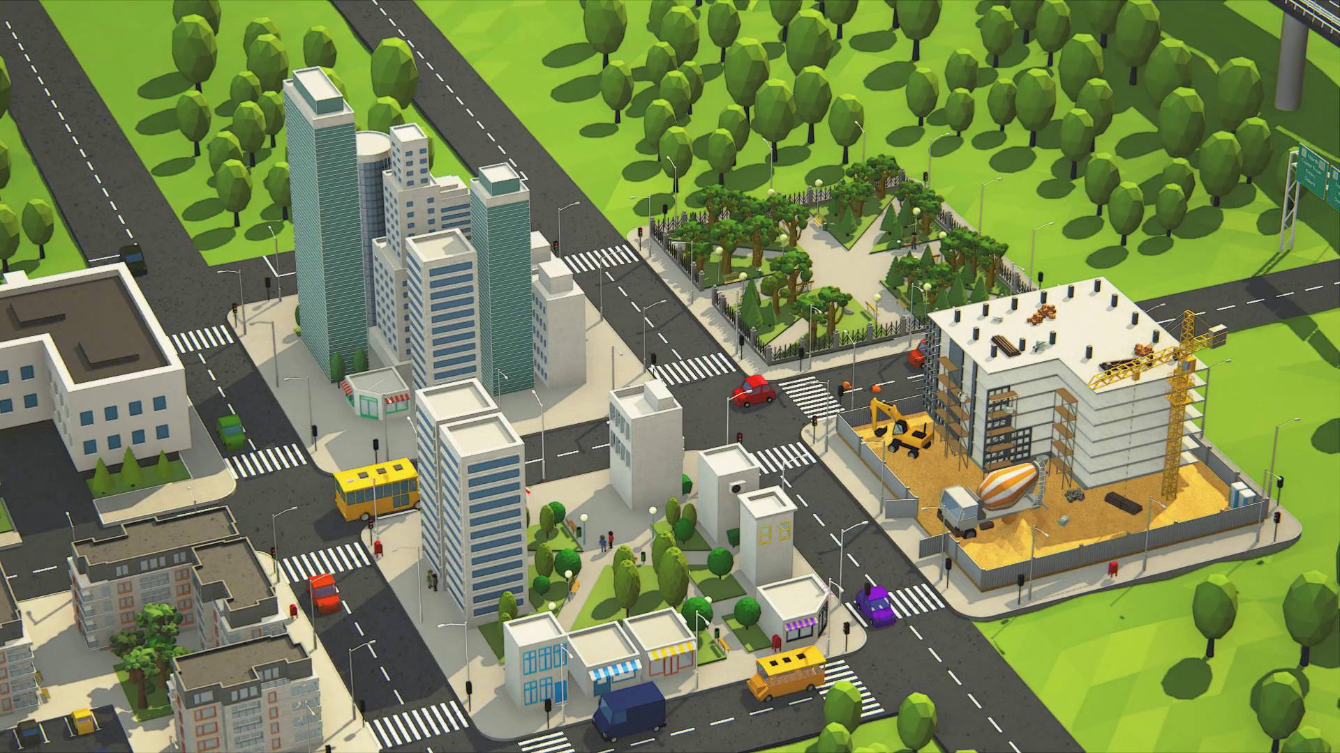 A Yellow School Bus Is Driving Down Road Stock Motion Graphics SBV ...