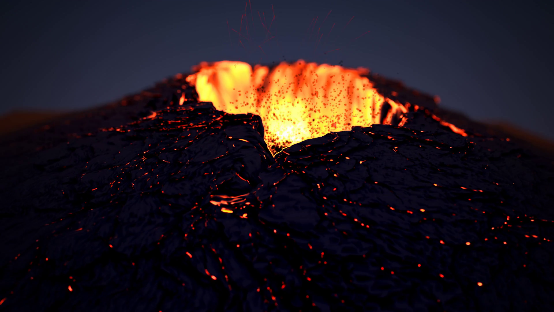 Active Volcano Eruption Volcanic Crater Stock Motion Graphics SBV347316734 Storyblocks