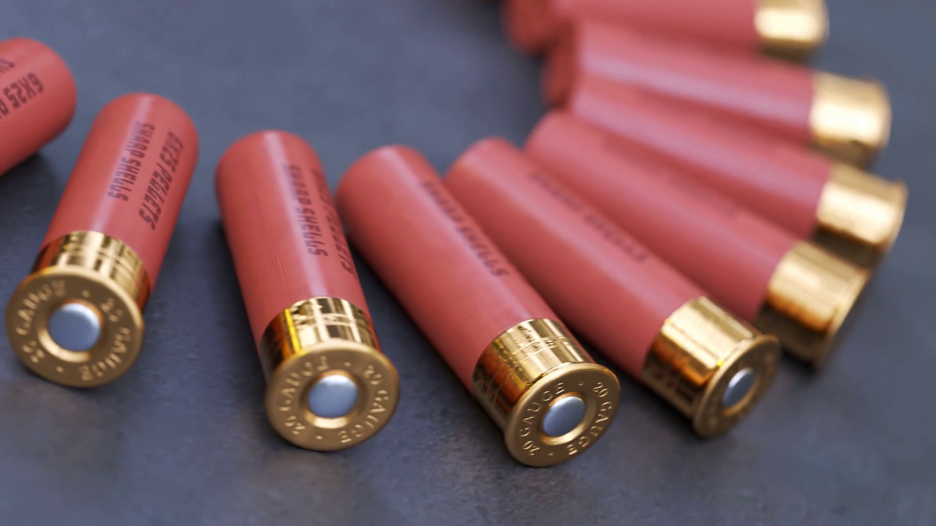 Animation With 20 Gauge Shotgun Shells On Stock Motion Graphics SBV