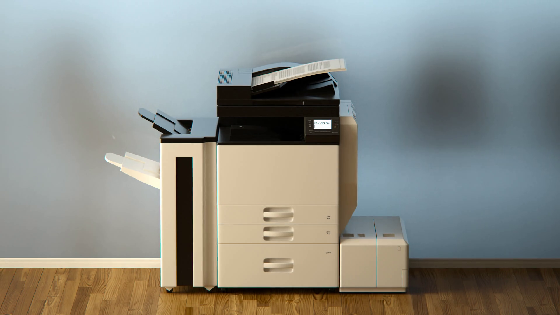 Problem With Broken Office Printer Xerox Stock Motion Graphics SBV