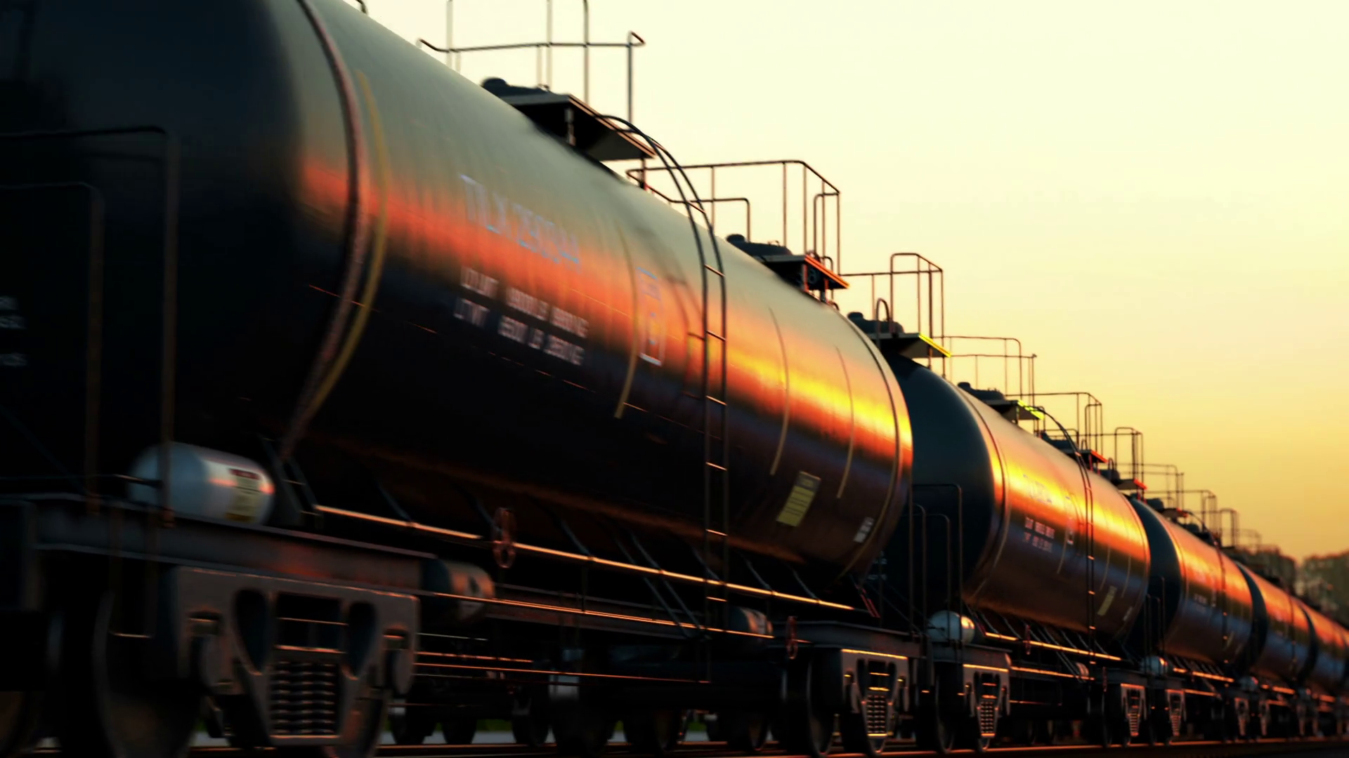 Railway Transportation Of Fuel Gasoline Oil Stock Motion Graphics SBV