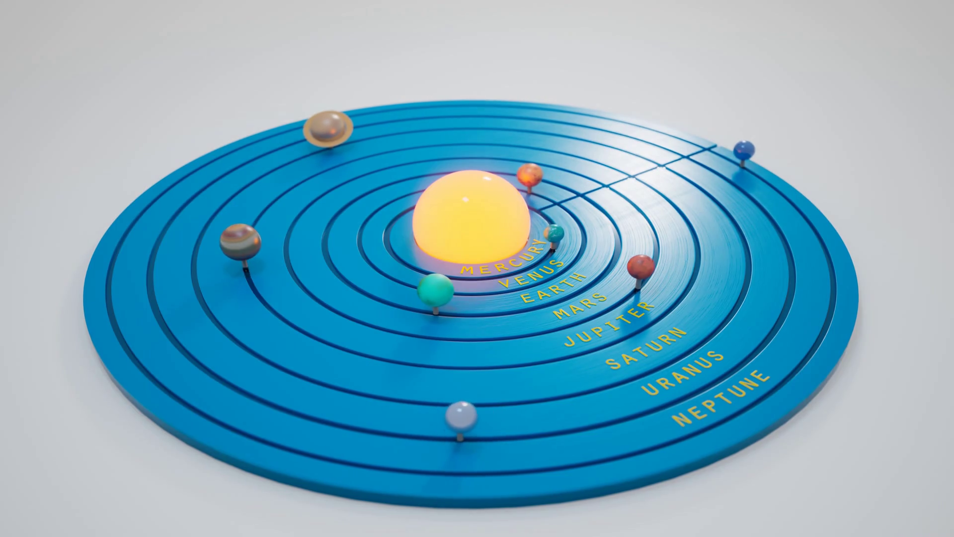 Toy Solar System 8 Rotating Around Stock Motion Graphics SBV347558639 Storyblocks