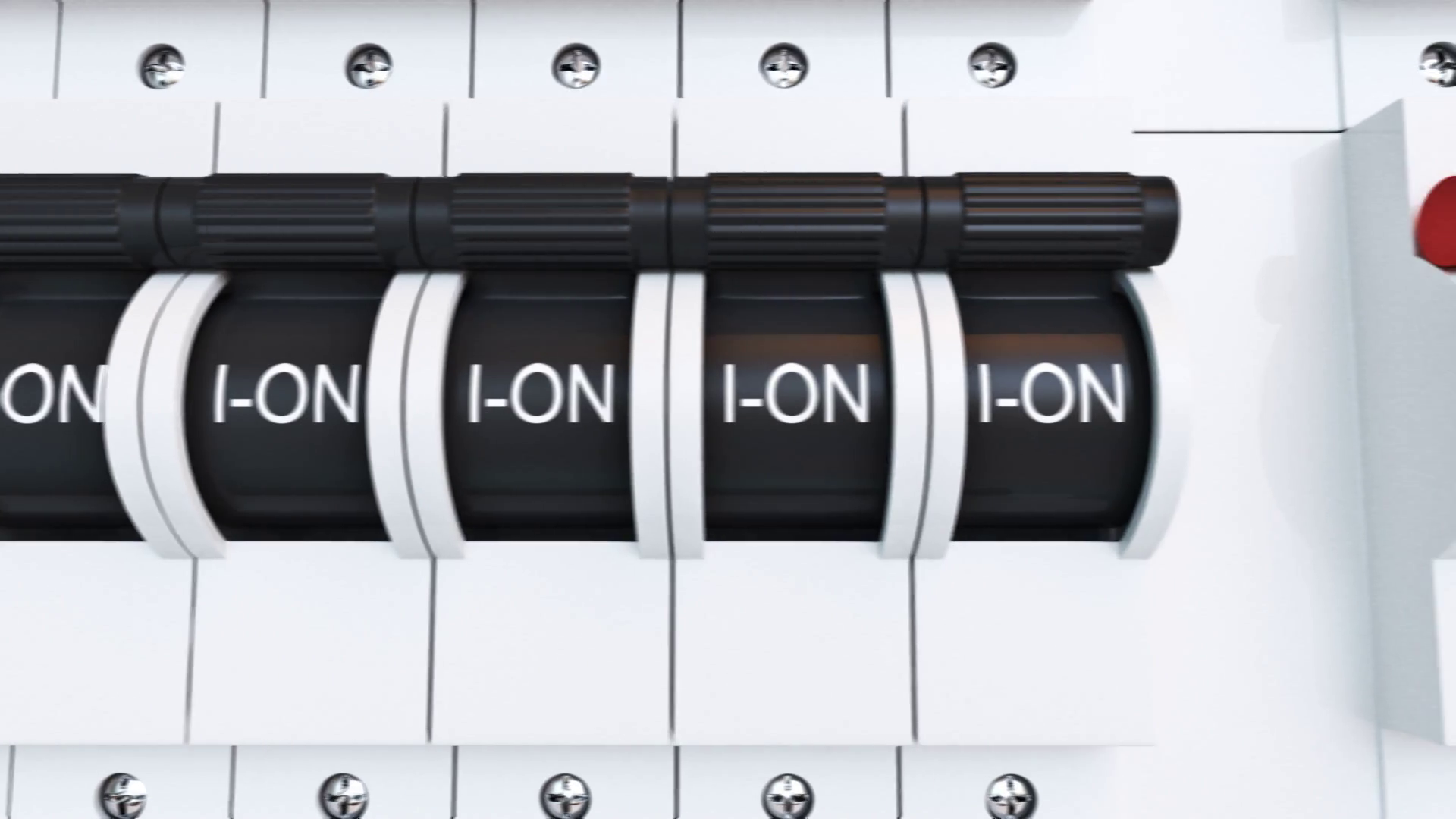 Trip Switch Fuse Box Switches Lights Turned Stock Motion Graphics SBV