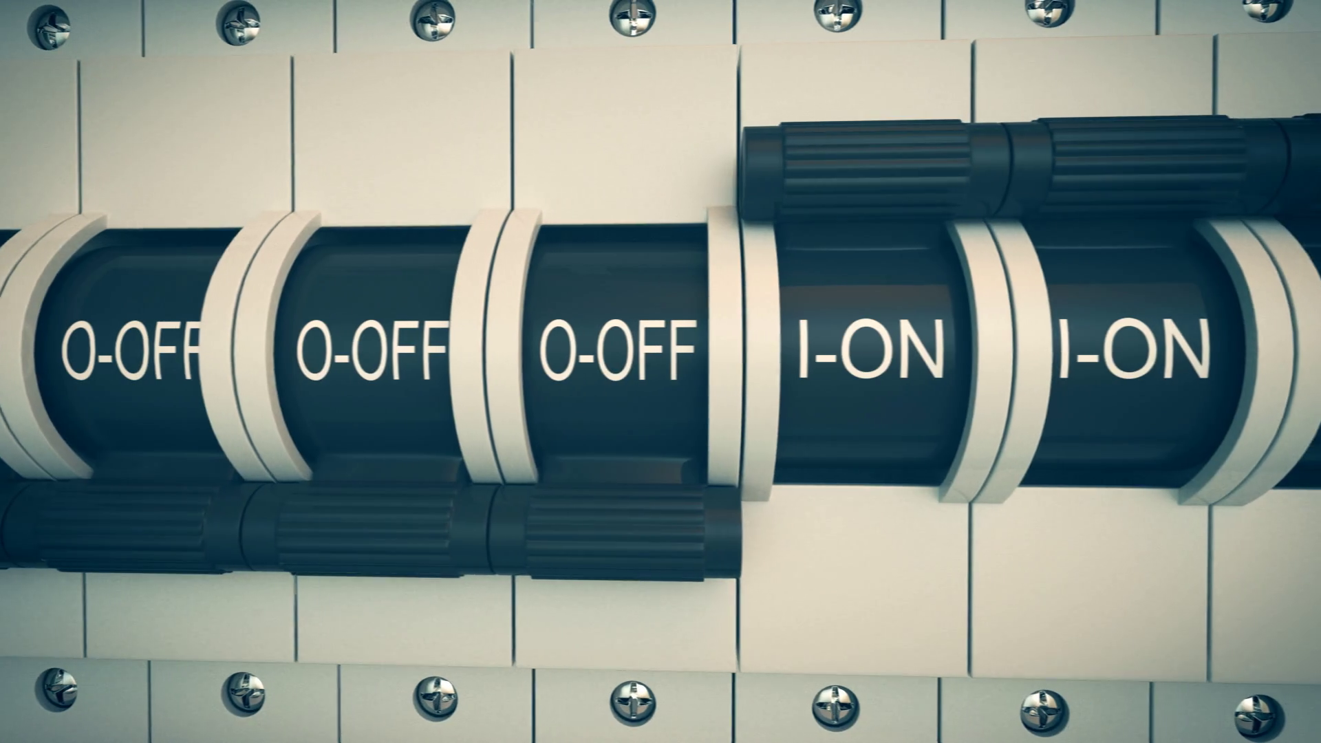 Trip Switch Fuse Box Switches Lights Turned Stock Motion Graphics SBV