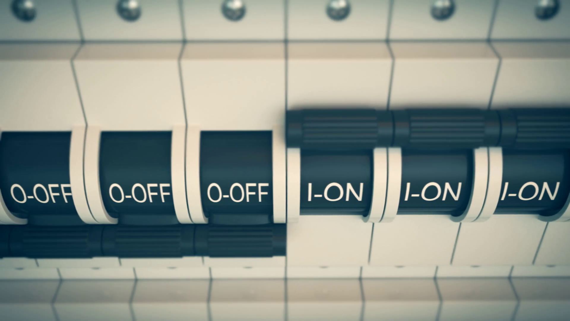 Trip Switch Fuse Box Switches Lights Turned Stock Motion Graphics SBV