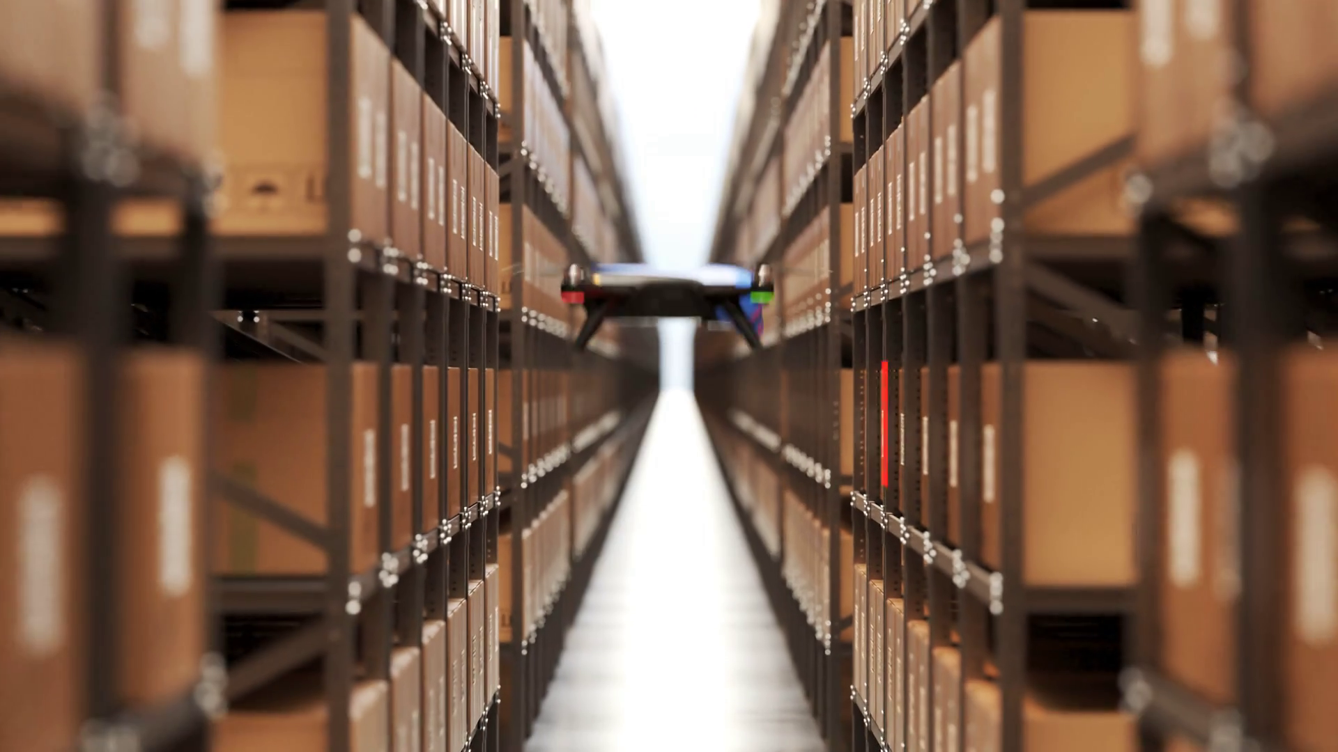 Animation With Warehouse Drone Scanning Qr Stock Motion Graphics SBV ...