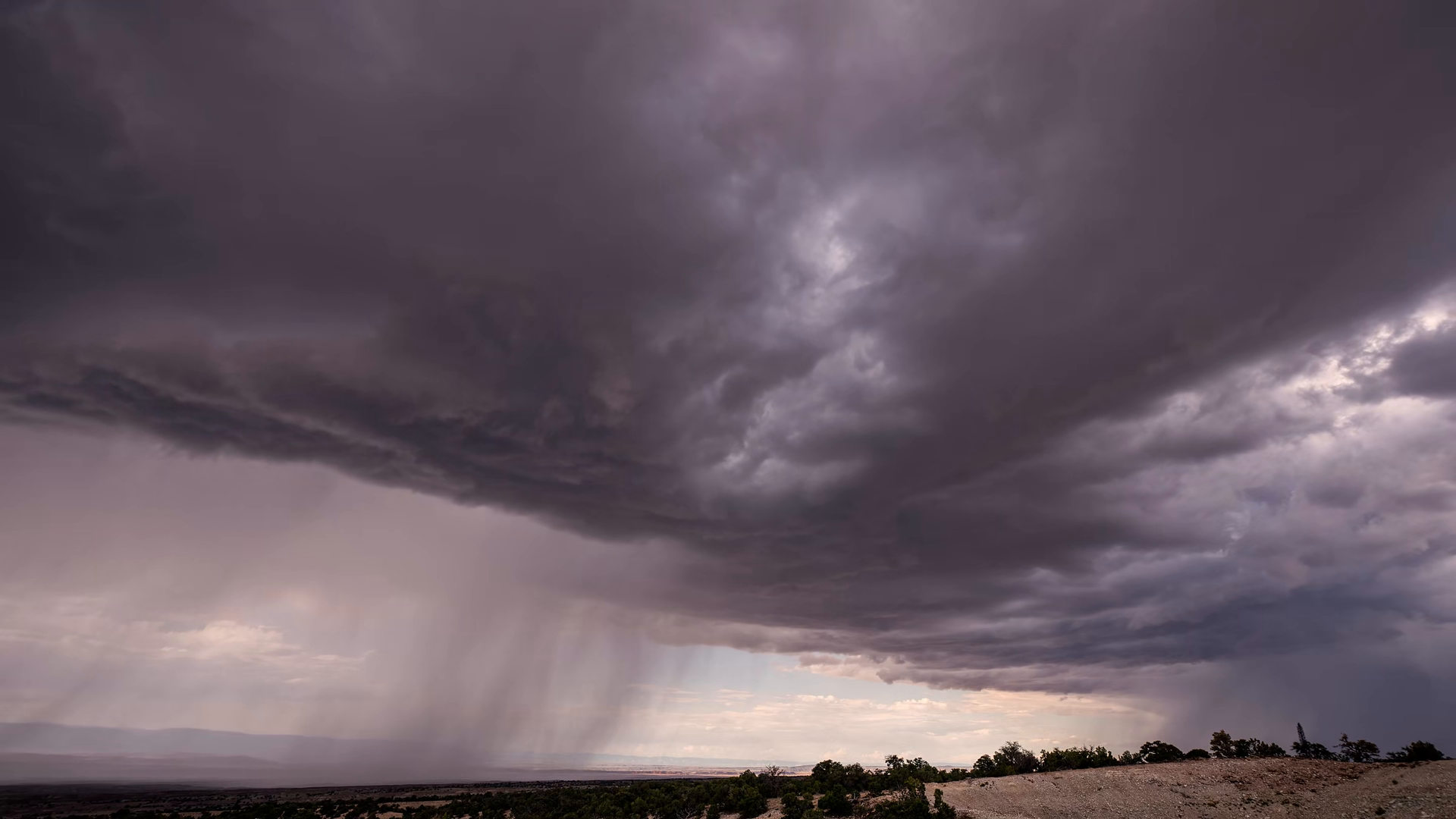 Timelapse Of Monsoon Storm Moving Through Stock Footage SBV-353518710 ...