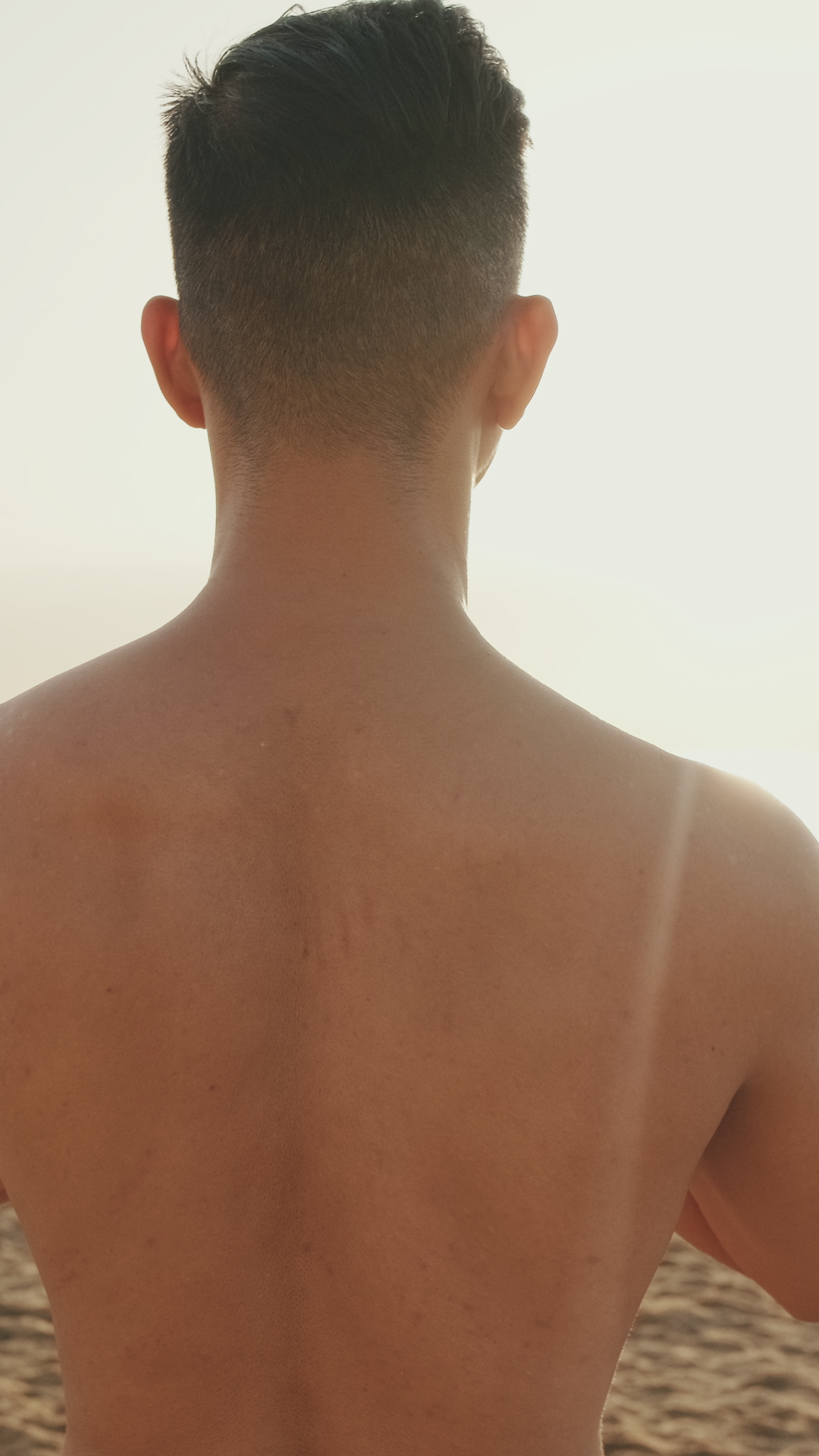 Back View Of Young Athletic Man Standing On Stock Footage SBV-353089512 ...