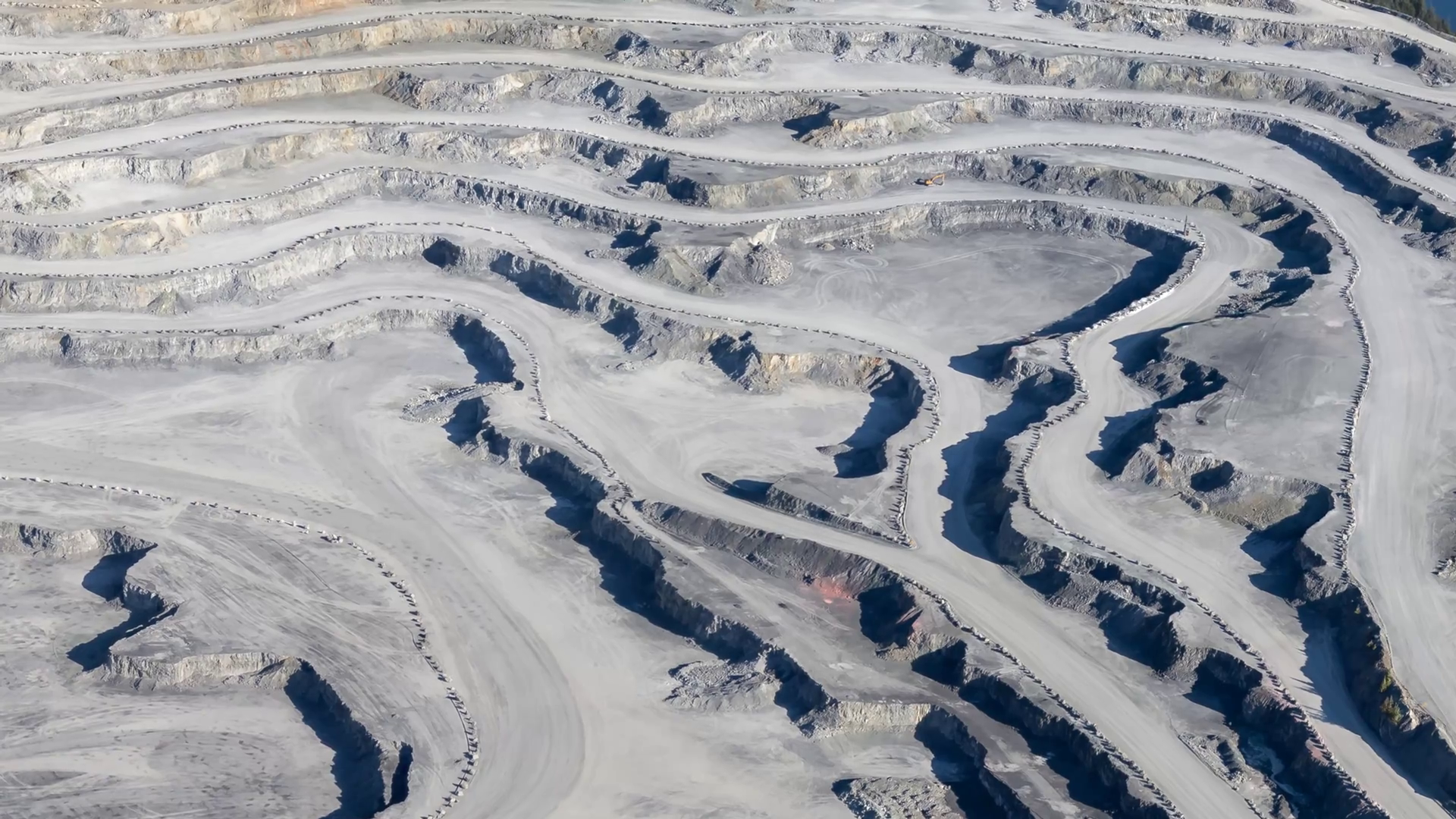 Open Pit Aerial View: Industrial Landscape Stock Footage SBV-351890584 ...