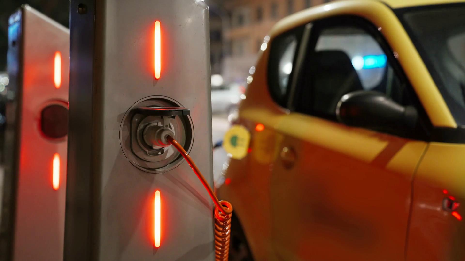 The Charge Indicators On Stations Charging Stock Footage SBV330673014