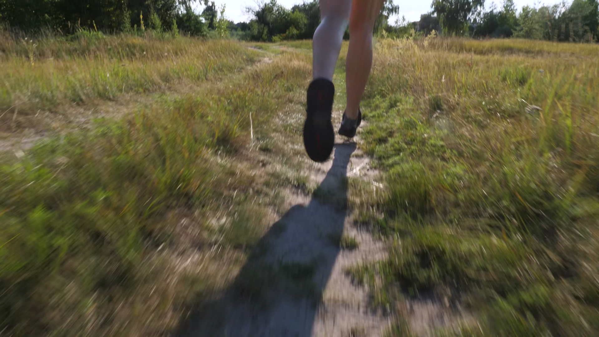 Close-up Of Legs In Black Sneakers Running Stock Footage SBV-353867347 ...