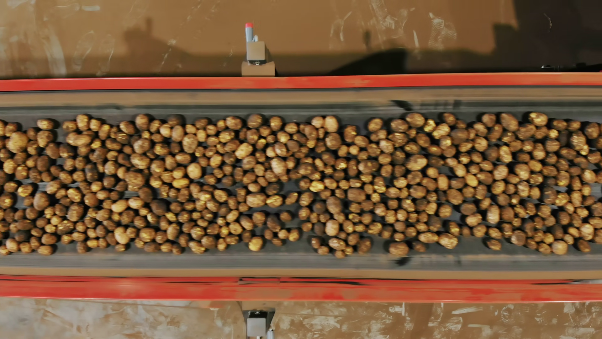 Detailed Top View Of Potato Transportation Stock Footage SBV-353745550 ...