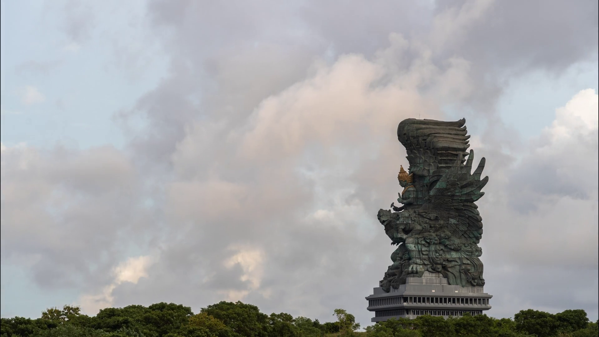 Bali Indonesia Time Lapse Of Garuda Wisnu Stock Footage SBV346467463