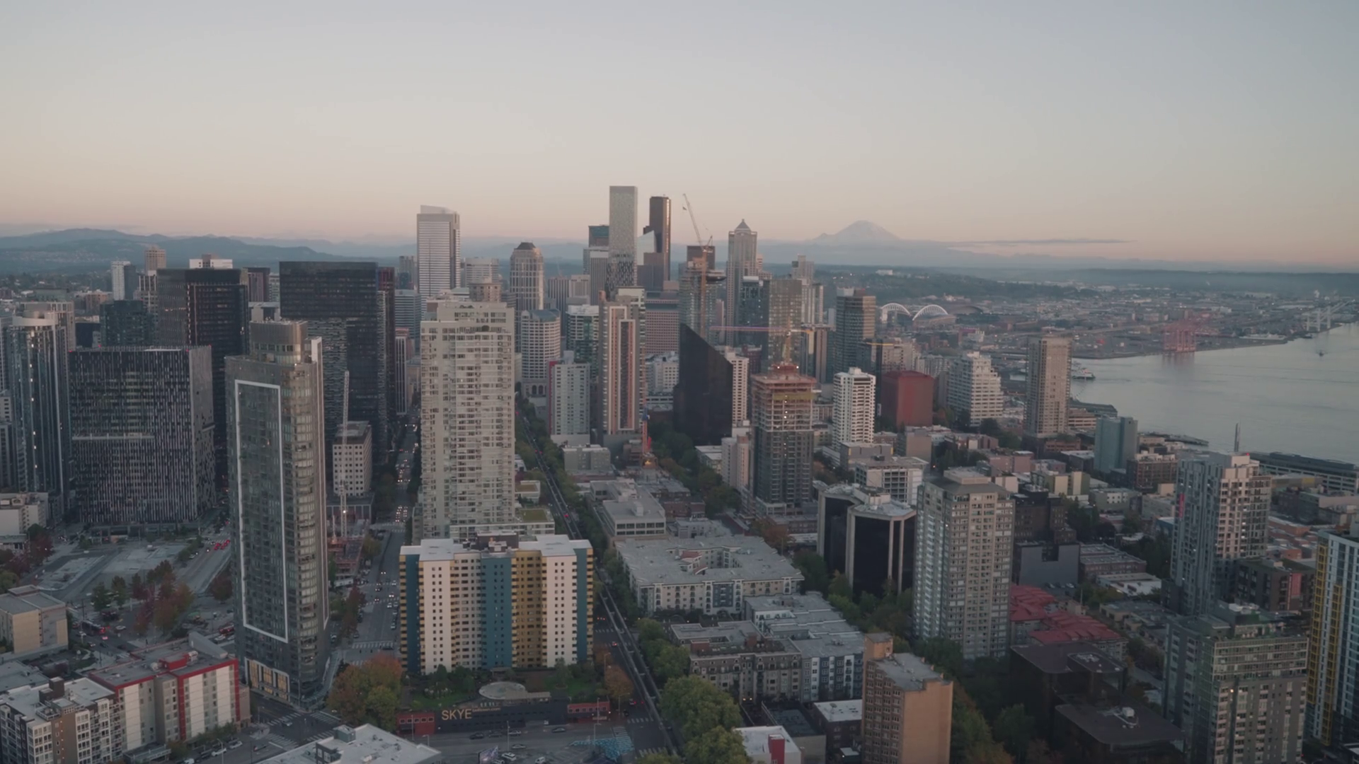 Seattle Washington Cityscape Skyline Stock Footage SBV-348602191 ...