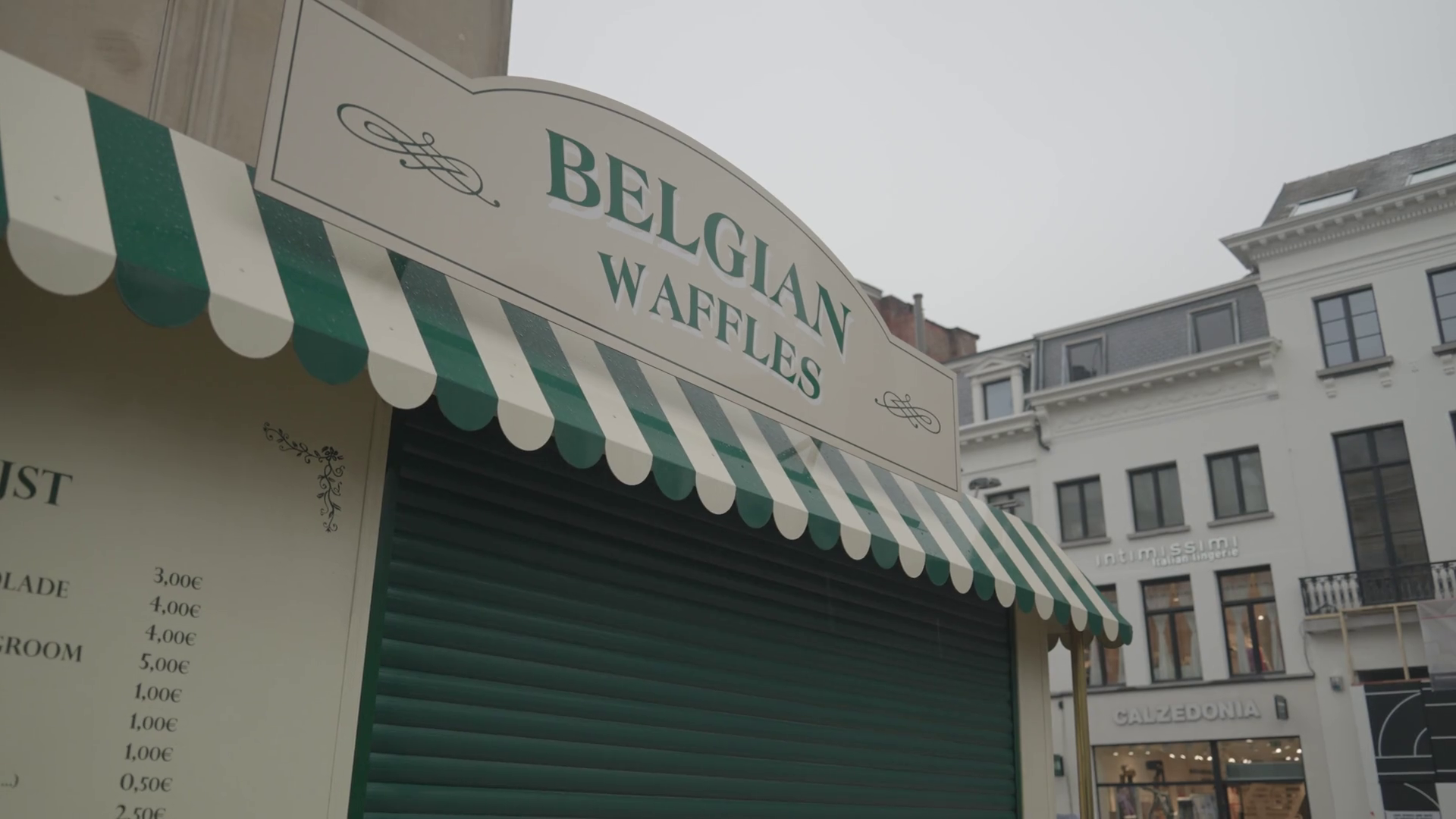 Belgian Waffles Food Truck Antwerp Belgium Stock Footage SBV347741631