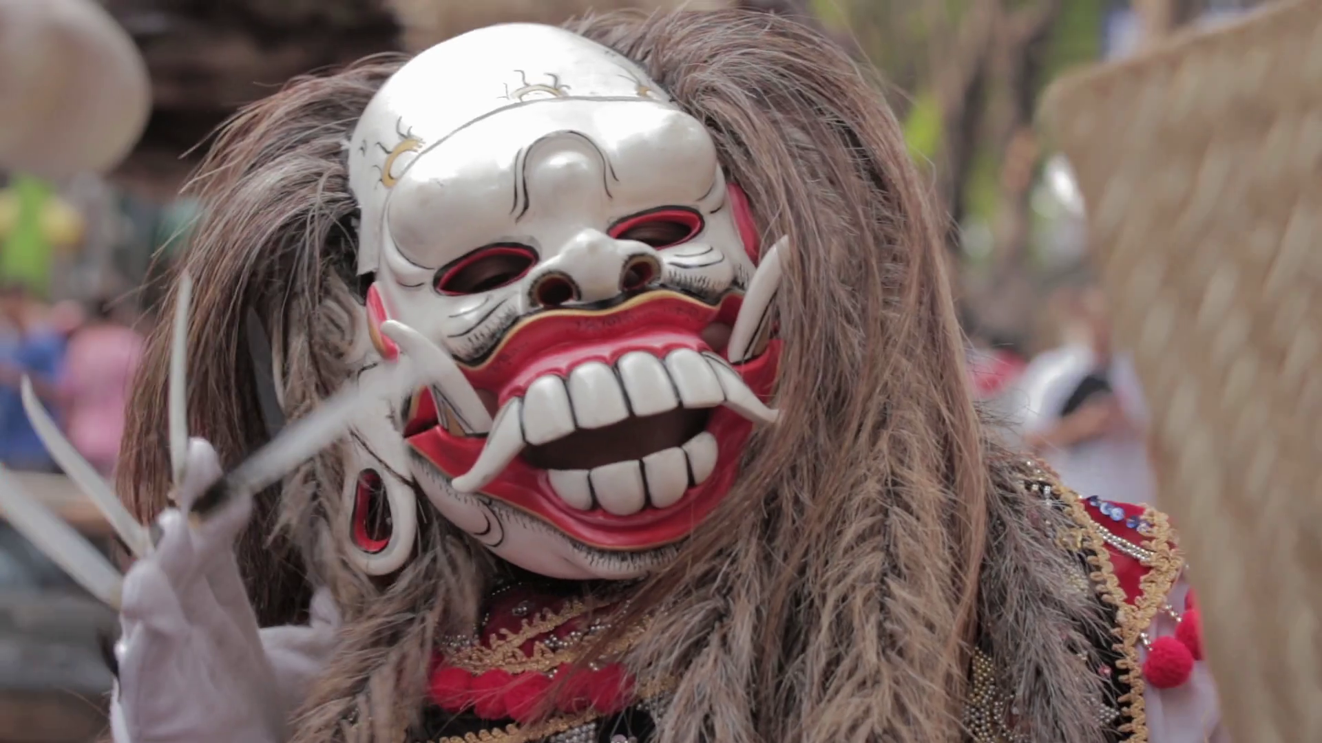 Ogoh Ogoh Bali Balinese Evil Demon Monster Stock Footage SBV328281547