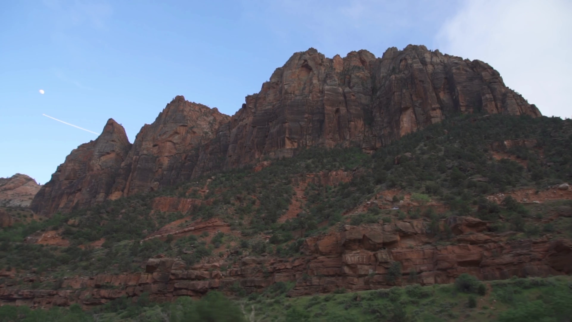 Beautiful Rock Formation Mountain Zion Stock Footage SBV-348502929 ...