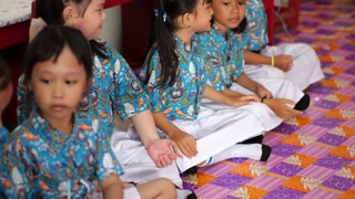 Tarakan, Indonesia. 04262024: Pre-school children are doing activities in their classes at April 26 2024 in Tarakan Indonesia.