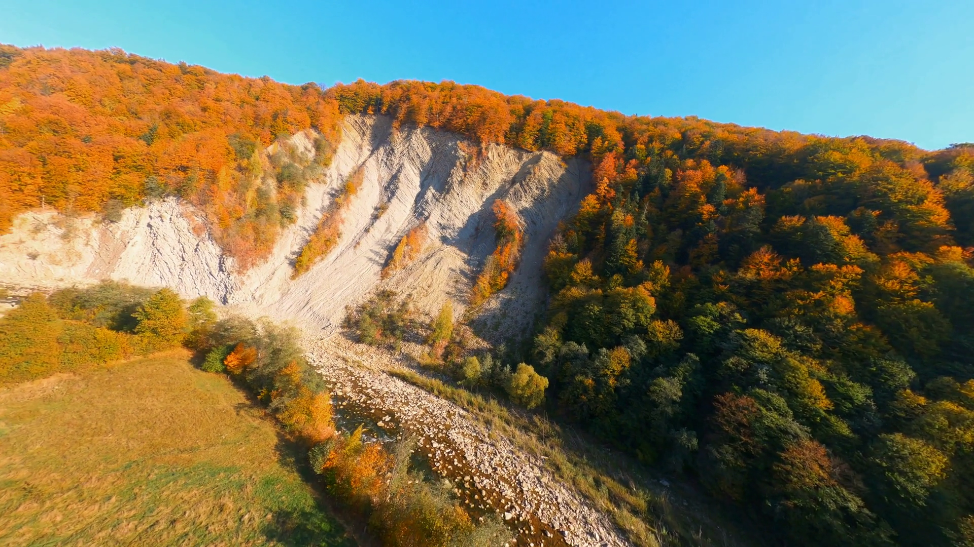 Fpv Aerial Beautiful Flight Views Wild Stock Footage SBV-352159508 ...