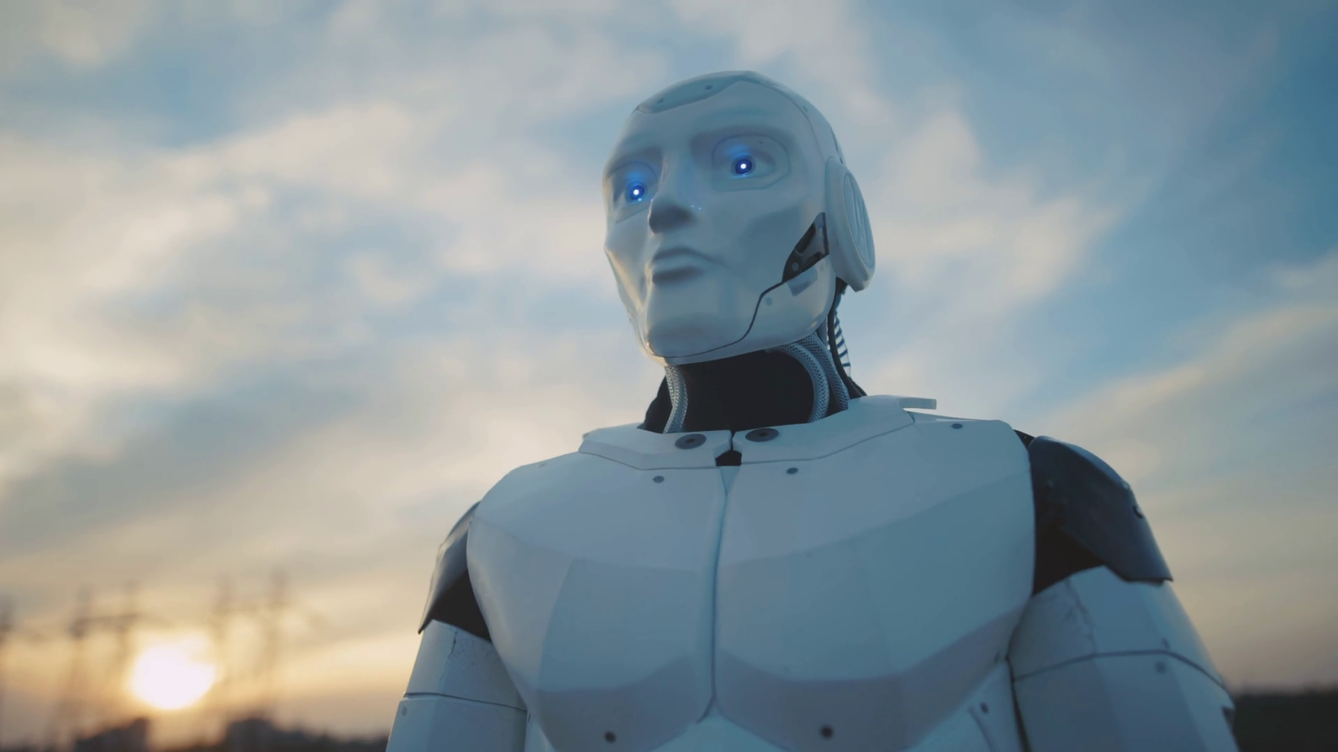 Automated Ai Human-like Prototype White Stock Footage SBV-352184897 ...