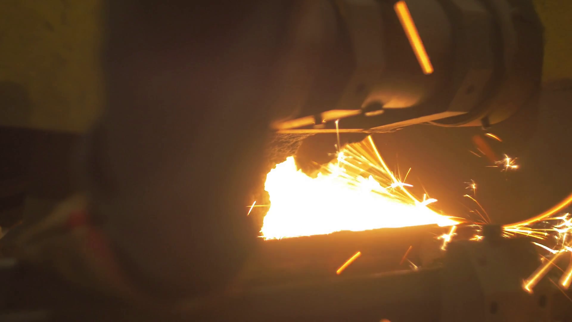 Cutting Solid Iron Saw Stock Footage SBV312802300 Storyblocks