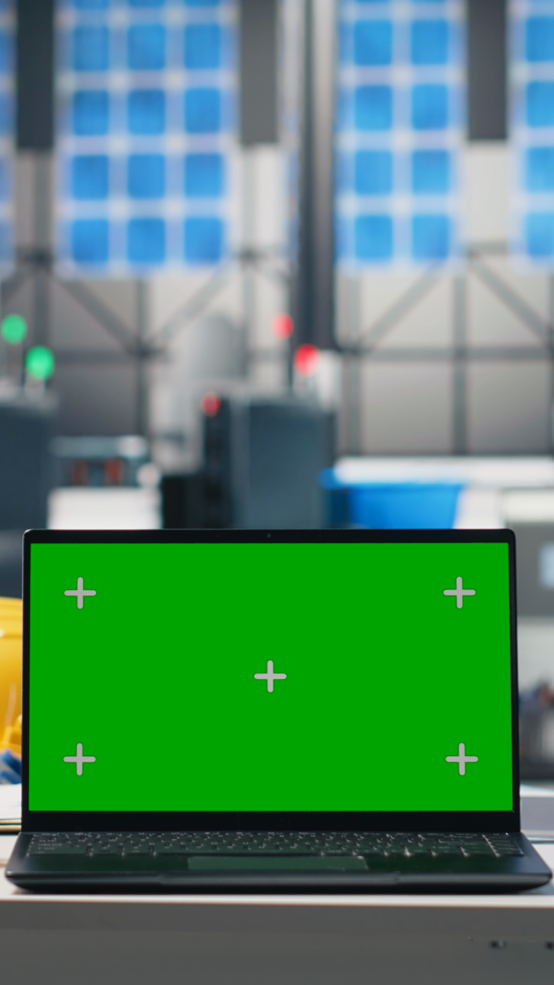 Vertical Video Green Screen On Laptop At Stock Footage SBV-353271120 ...