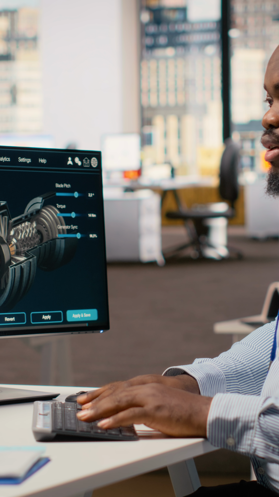 Technician Using Cad Software To Optimize Stock Footage SBV-353167776 ...