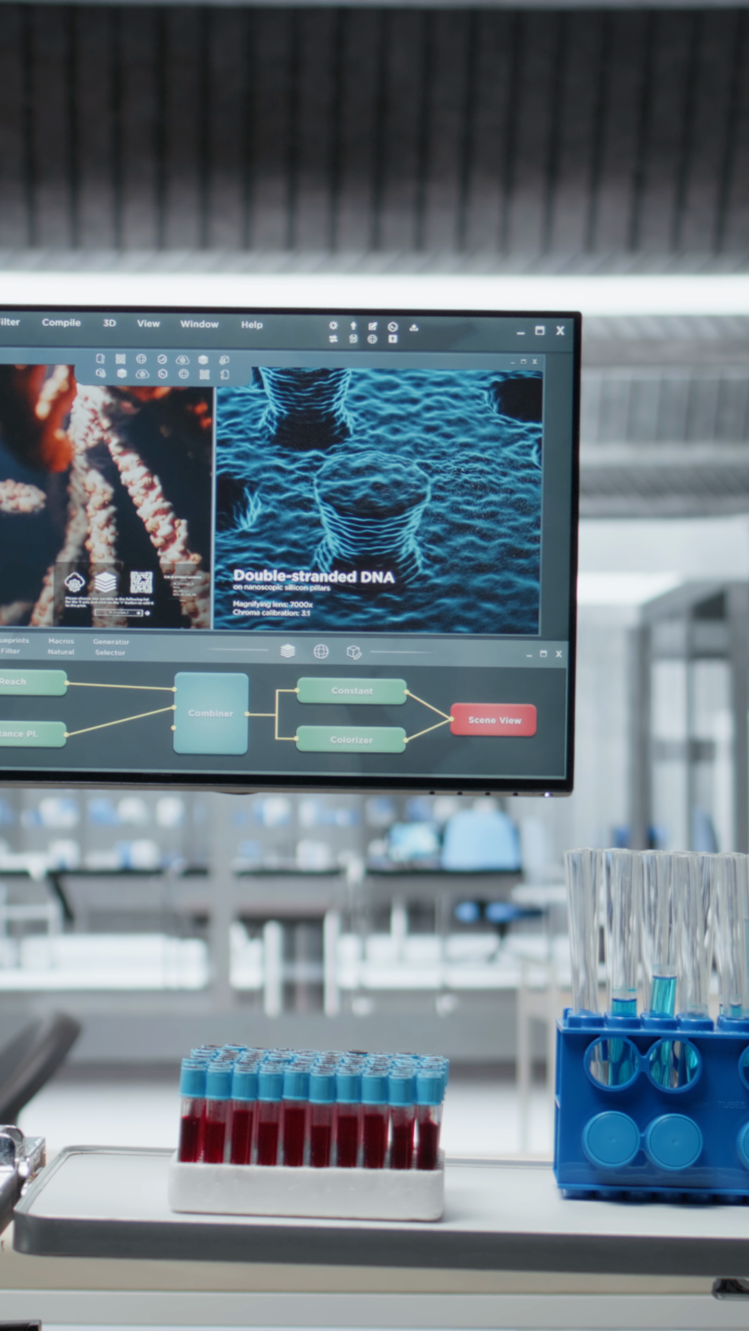 Vertical Video Quiet Research Lab Prepared Stock Footage SBV-353088453 ...