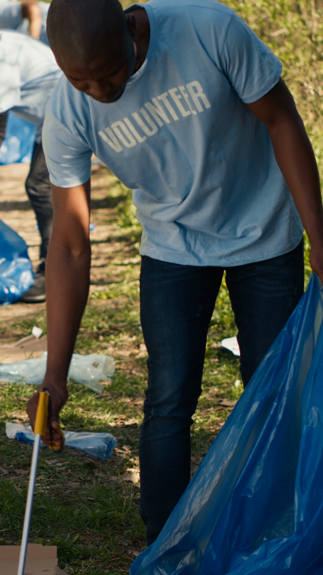 Eco Friendly Activist Grabbing Garbage Stock Footage SBV-353451871 ...