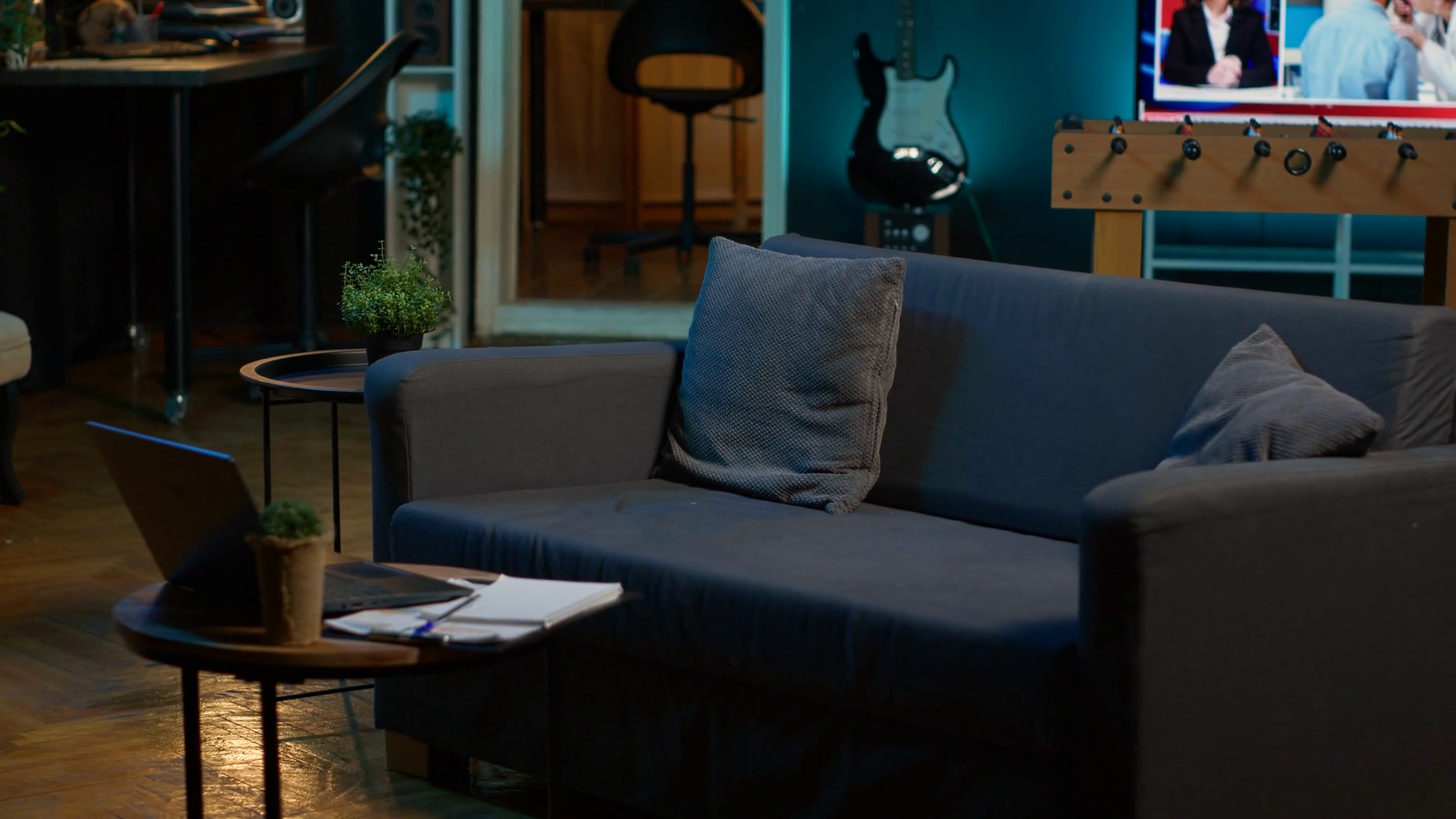 Empty Contemporary Studio Apartment With Stock Footage SBV-351784017 ...