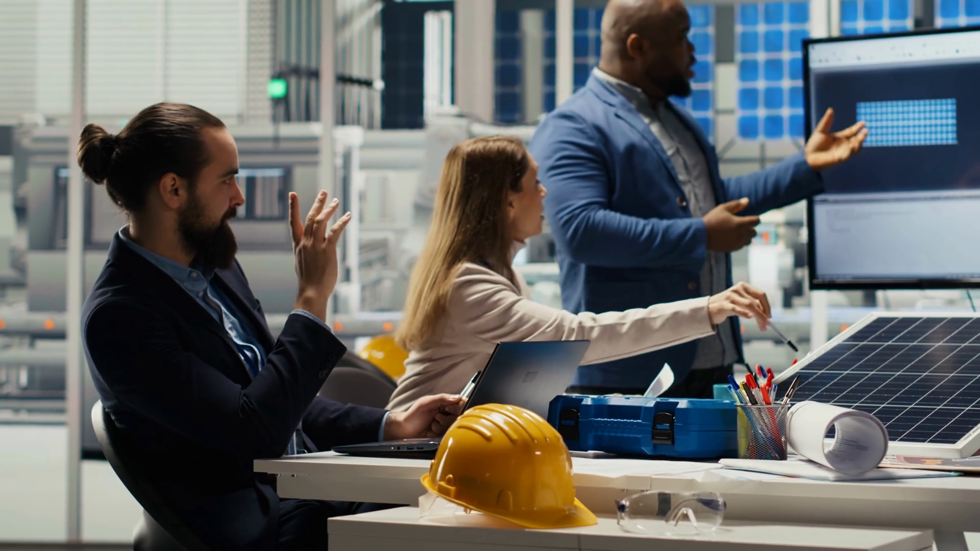 Cheerful Managers Doing Handshake Stock Footage SBV-351935483 - Storyblocks