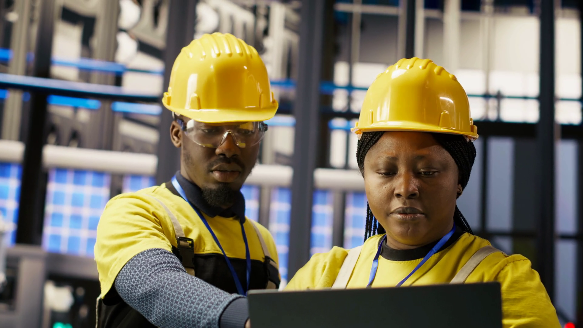 Engineering Team Working Together Overseeing Stock Footage SBV ...