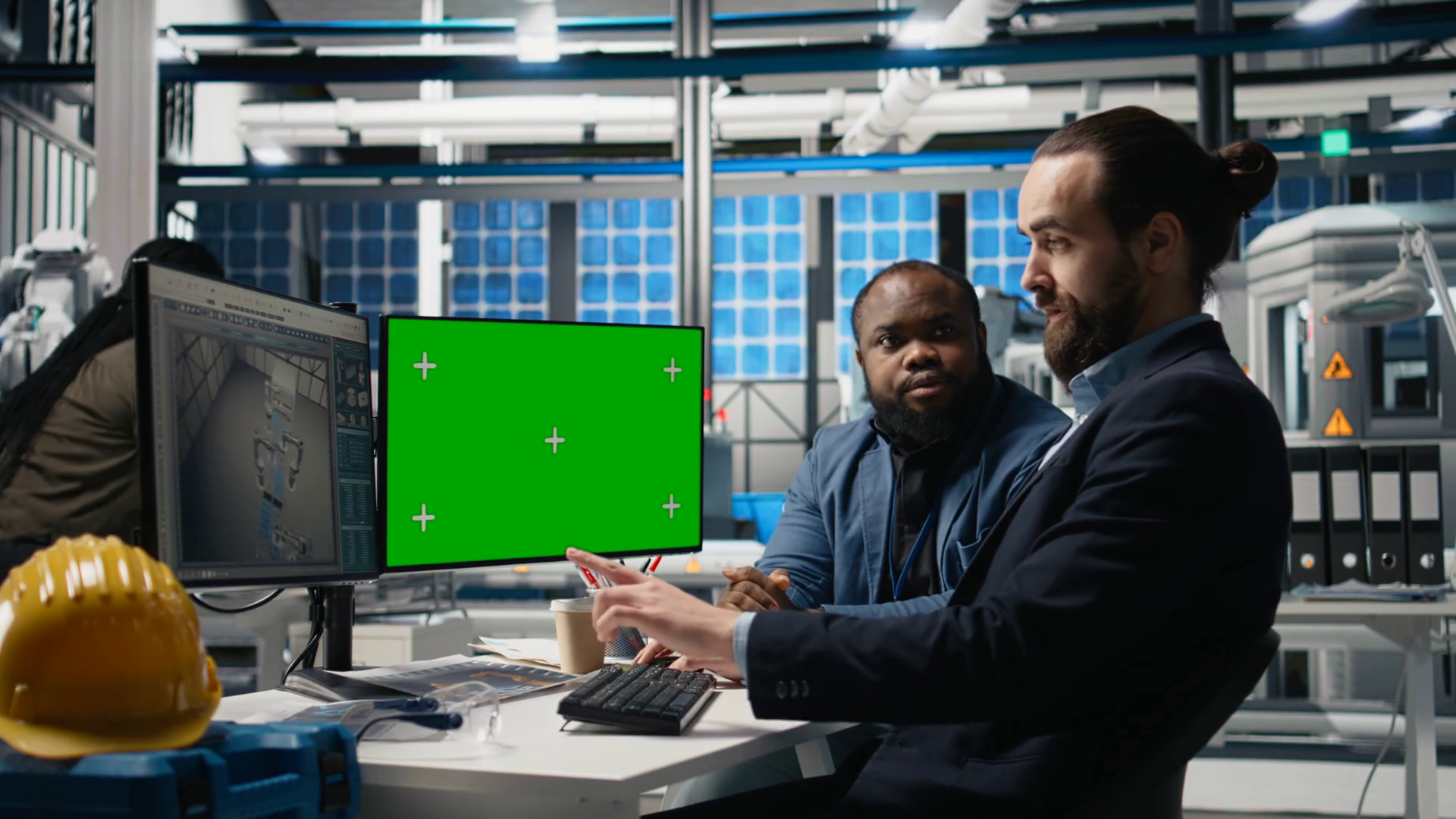 Diverse Team Of Master Engineers Work With Stock Footage SBV-352366059 ...